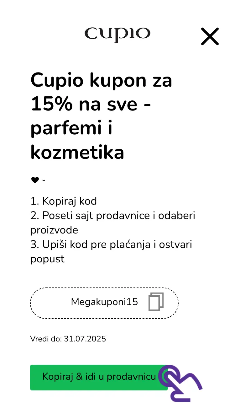 klik na kupon