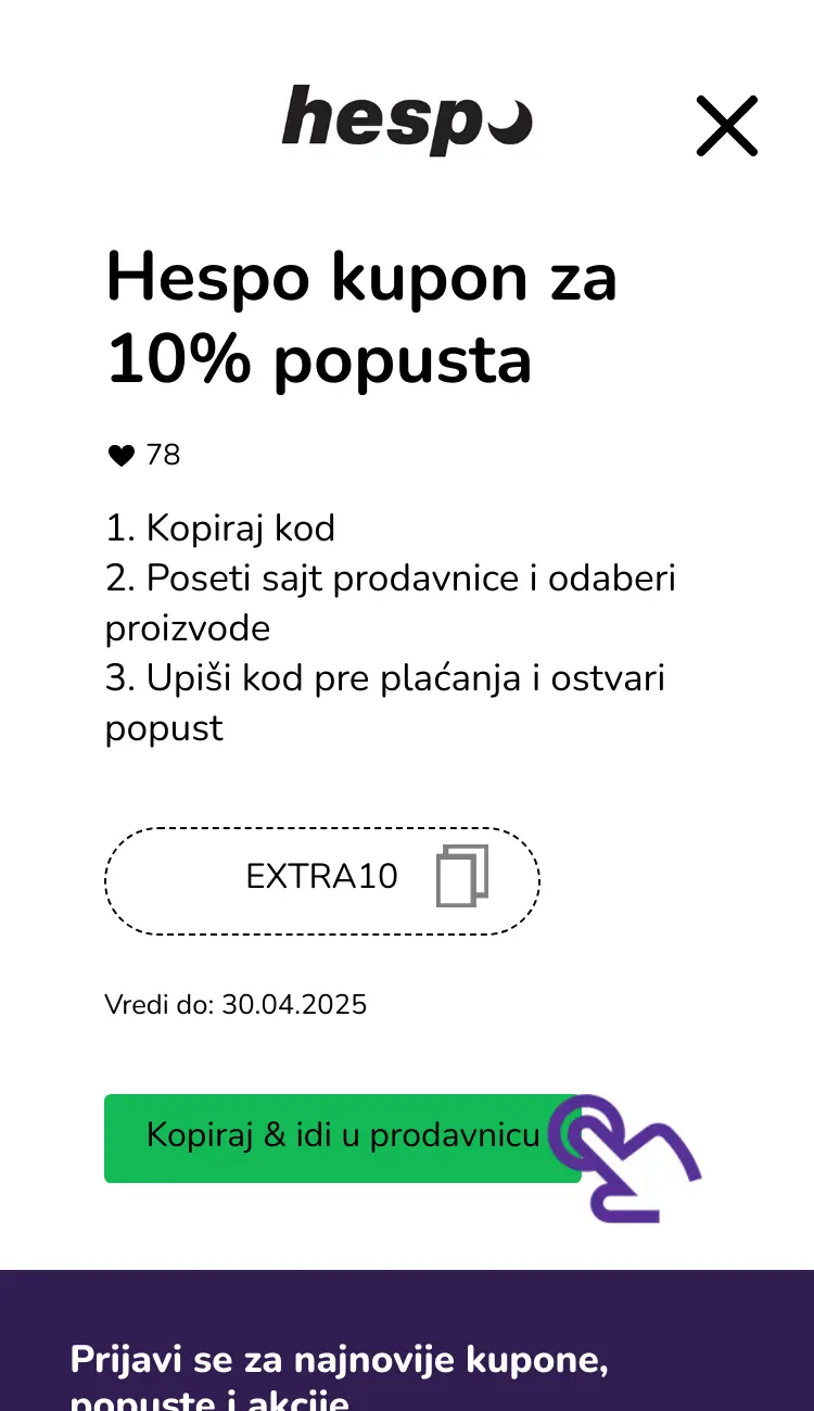 klik na kupon