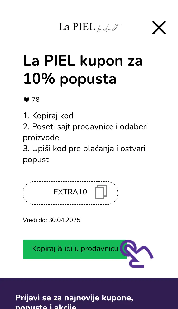 klik na kupon