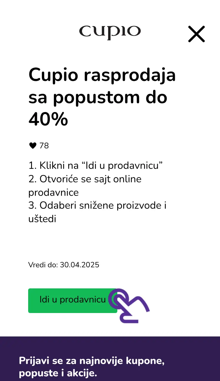 poseti prodavnicu sa popustom