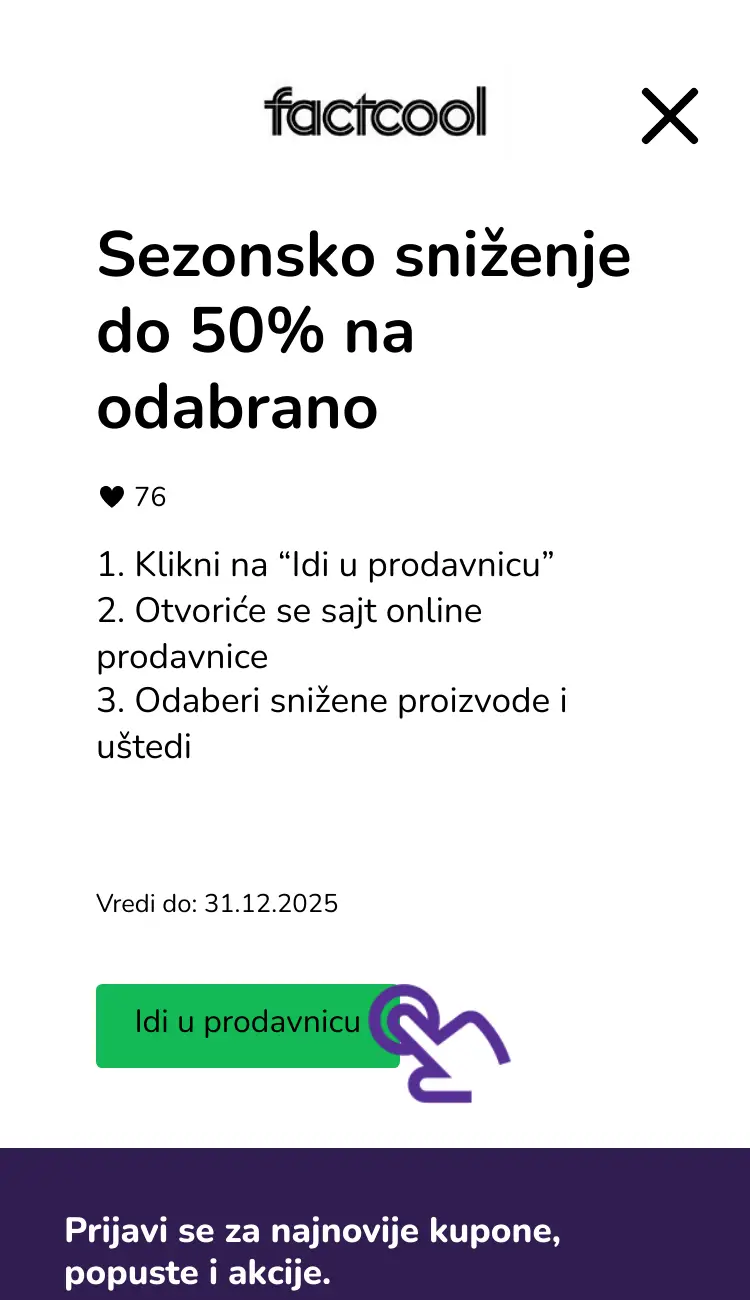 poseti prodavnicu sa popustom