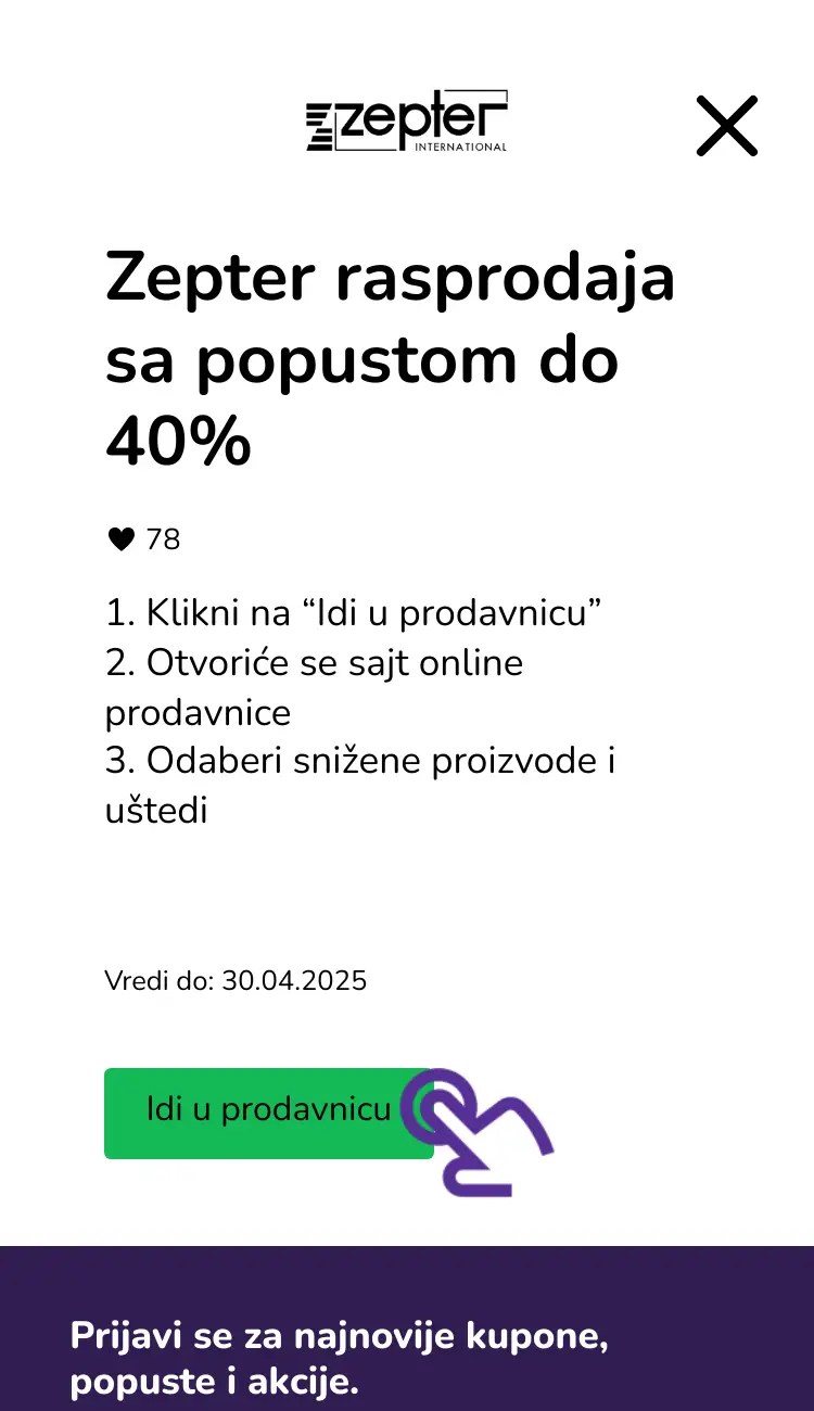 poseti prodavnicu sa popustom